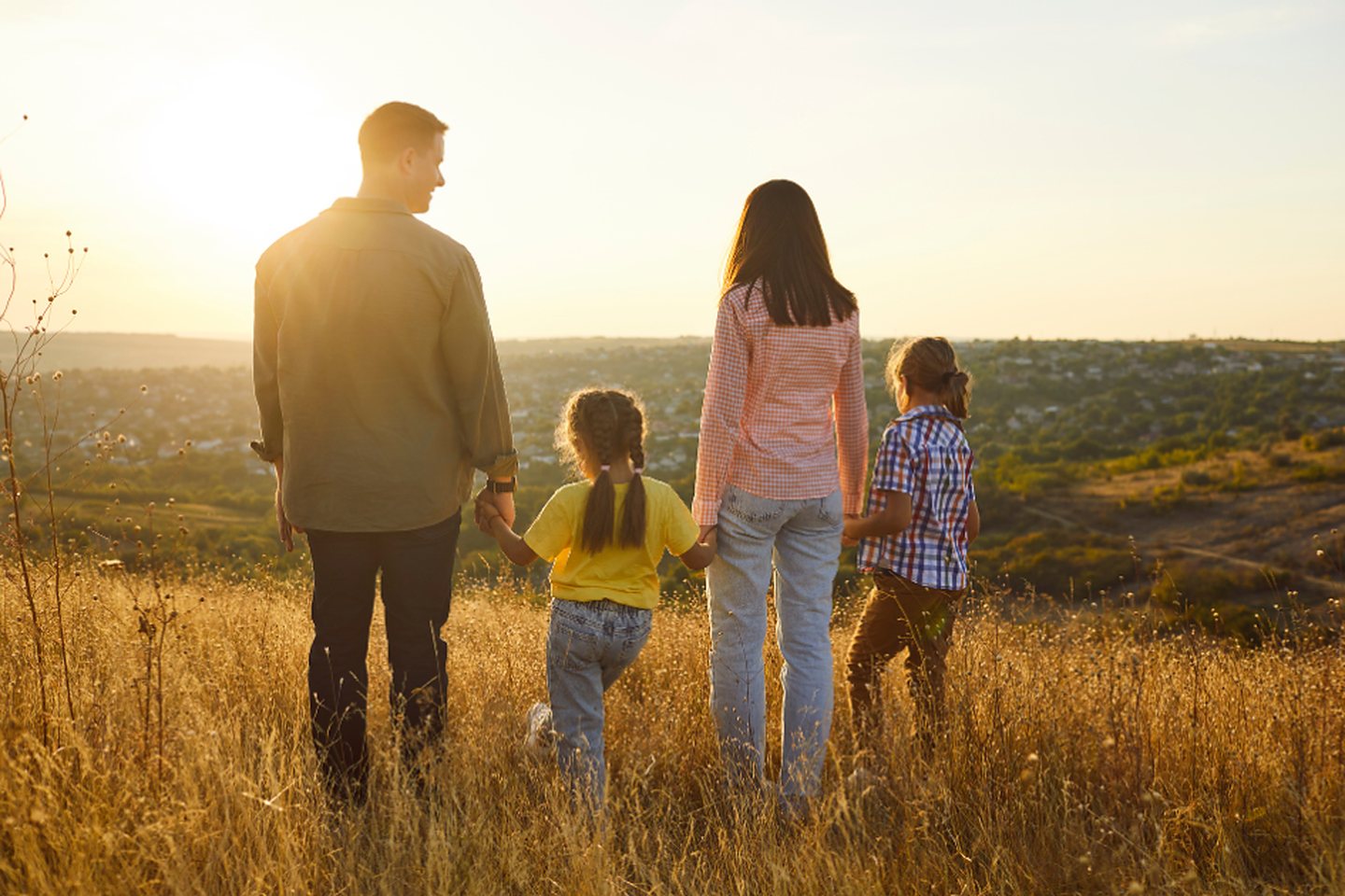 Sesión de familia al aire libre