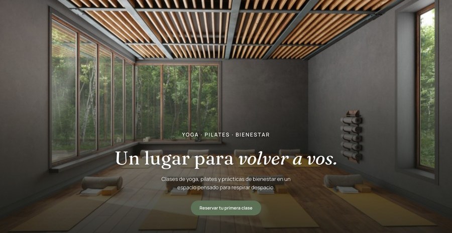 Casa Raíz — ejemplo de web para estudio de yoga y bienestar